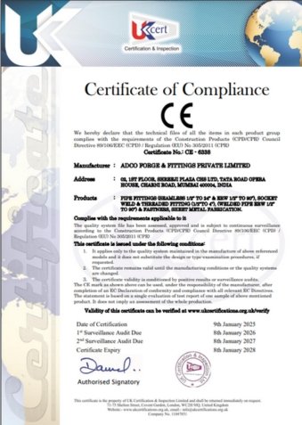 CE Certificate